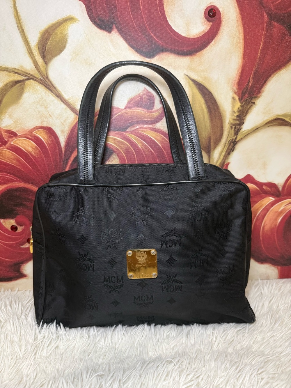 MCM Authentic Vintage Monogram Mini Tote Bag